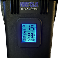 Digital Humidity Readout on the Side of the MegaDry Box